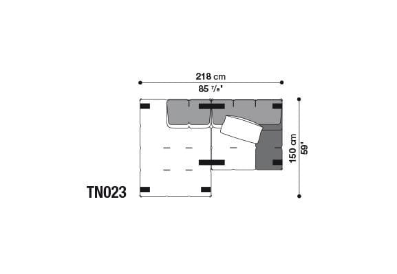 Секционный диван из ткани B&B Italia Tufty-Too ARCH-00095690 - Вид №13