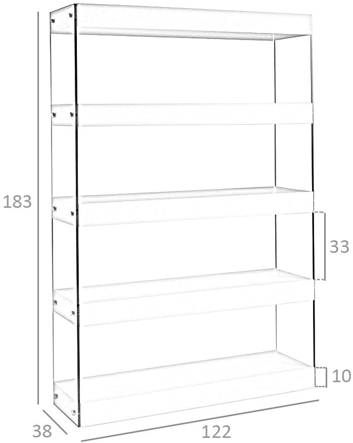 Angel Cerdá Двусторонний открытый книжный шкаф из дерева и стекла Nature life 3091 Angel Cerda - Вид №4