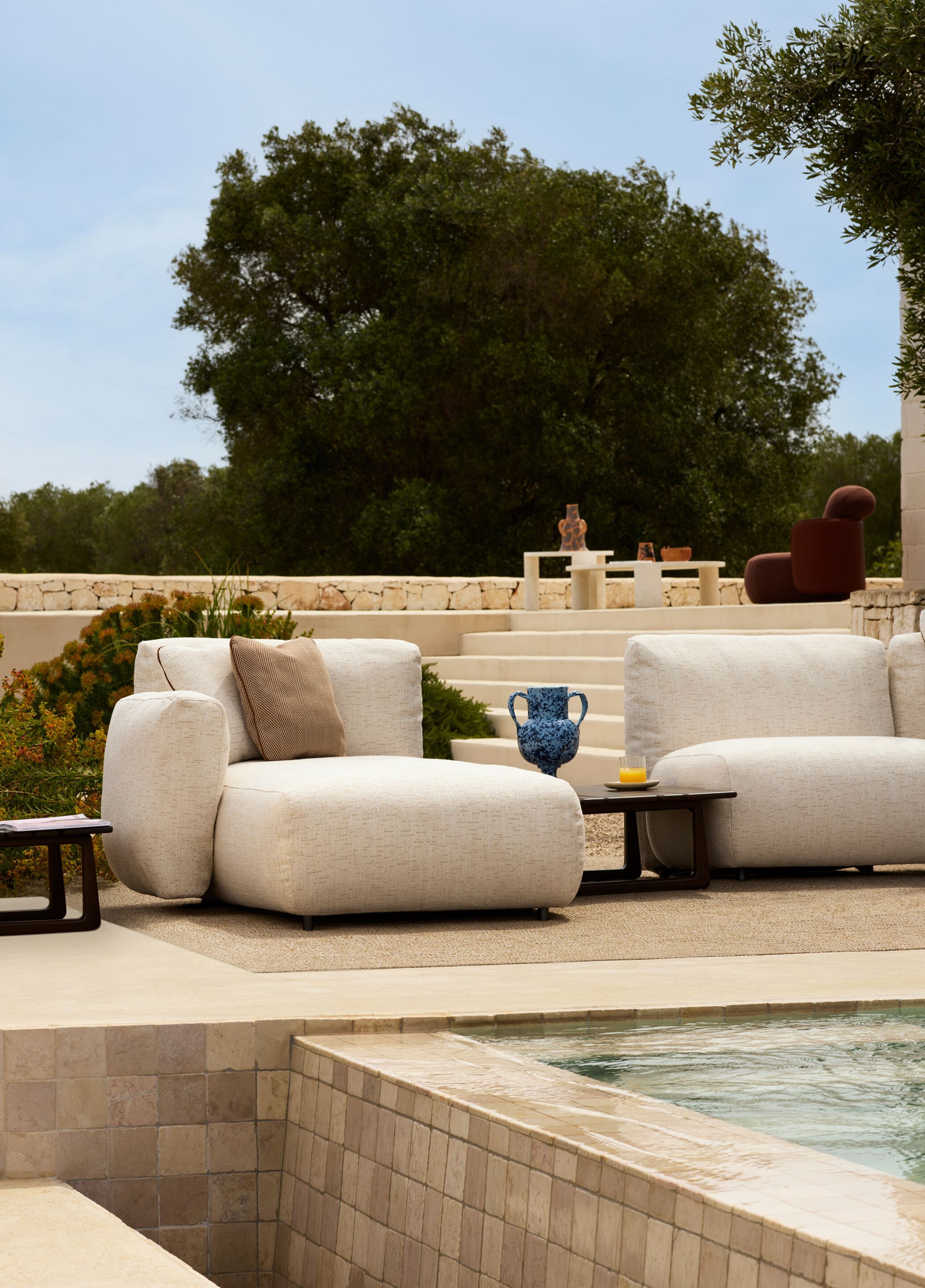 Тканевый модульный садовый диван Exteta Loro Piana Interiors, Стулья Delight от Exteta ARCH-00088589 - Вид №19