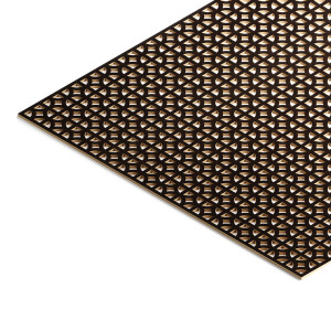 Панель декоративная перфорированная без рамки 1112х512 мм Сусанна венге STELLA (2шт) STSR-202