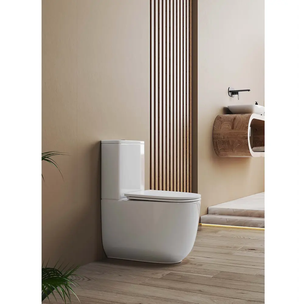 Унитаз-компакт Aquatek Optima Plus Tornado безободковый двойной смыв STLM-2055614 - Вид №5