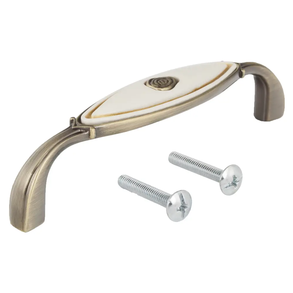 Мебельная ручка-скоба Jet 280 RH280J.096ВР 96 мм замак/керамика античная бронза STLM-2134665 - Вид №1