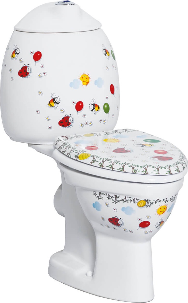 Детский задний унитаз с декором / CK310.000F0 Creavit  - Вид №1