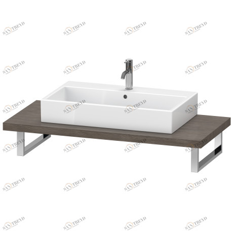 XV102C05151 Консоль для накладных раковин и встраиваемых умывальников, Толщина консоли 45 мм Серии/XViu #XV102C 550 мм Сосна коричневая, декор Duravit