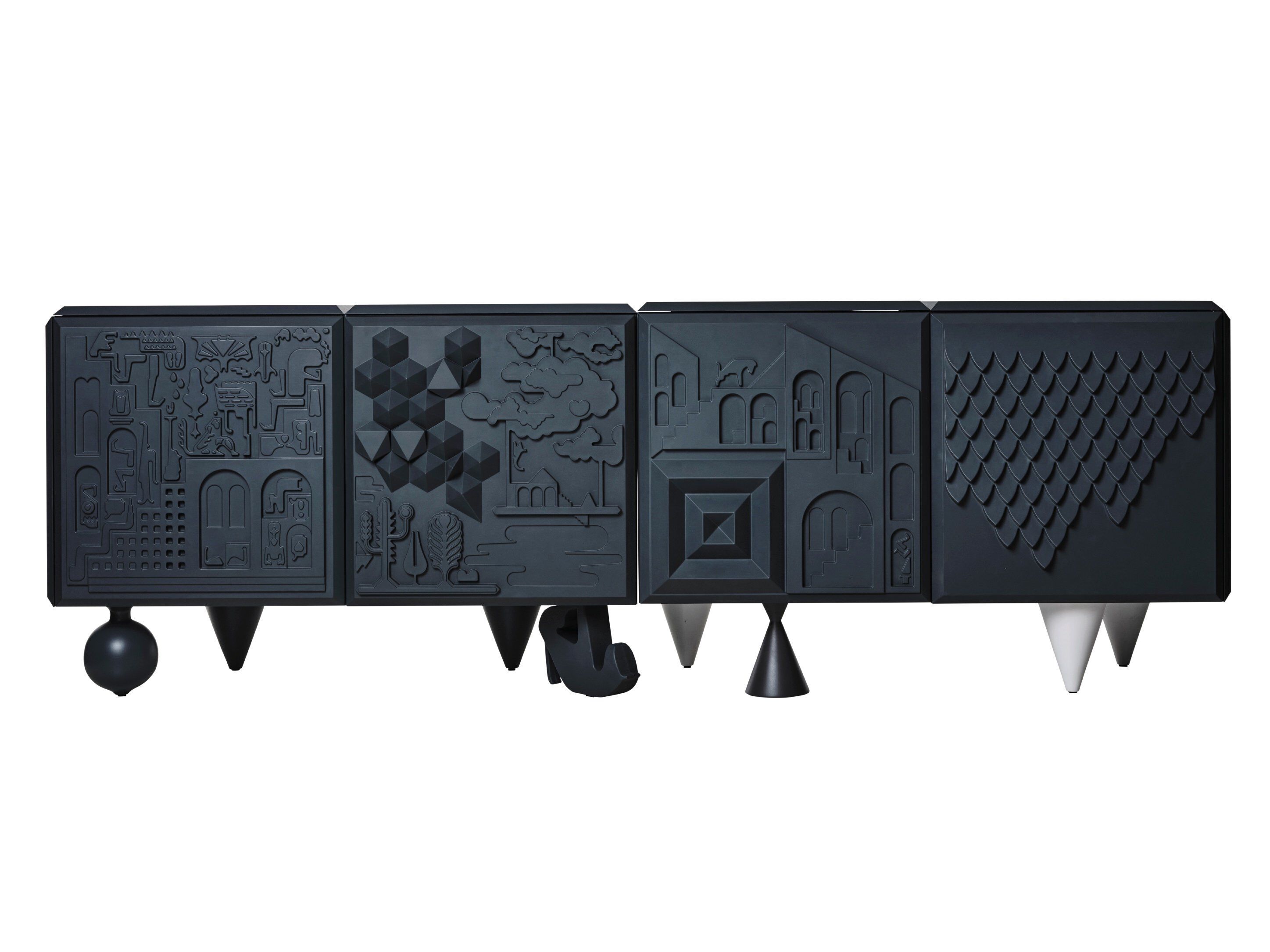 Шкаф из МДФ с распашными дверями BD Barcelona TOUT VA BIEN ARCH-00070517 - Вид №1