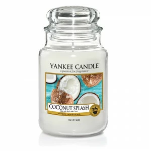 Свеча большая в стеклянной банке "Кокосовый всплеск" Coconut Splash 623 гр 110-150 часов YANKEE CANDLE  267826 Белый