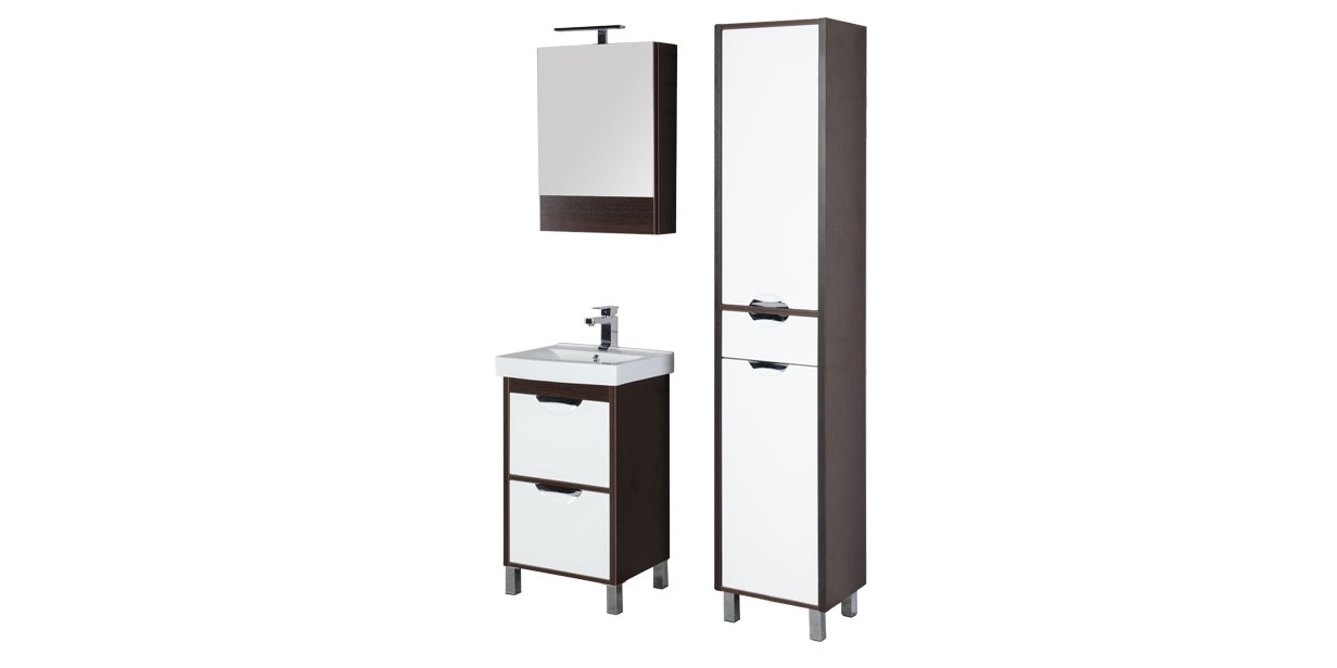 Комплект мебели Aquanet Гретта 50 венге 00172208 - Вид №1