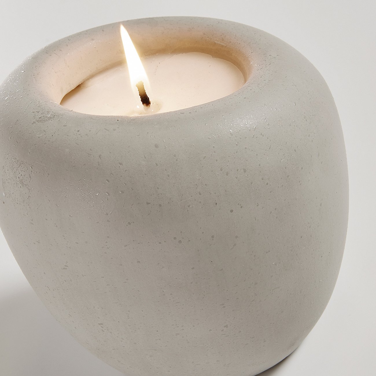 Свеча в керамическом подсвечнике Nud от La Forma, 2 штуки LA FORMA NUD 342931 Серый  - Вид №1