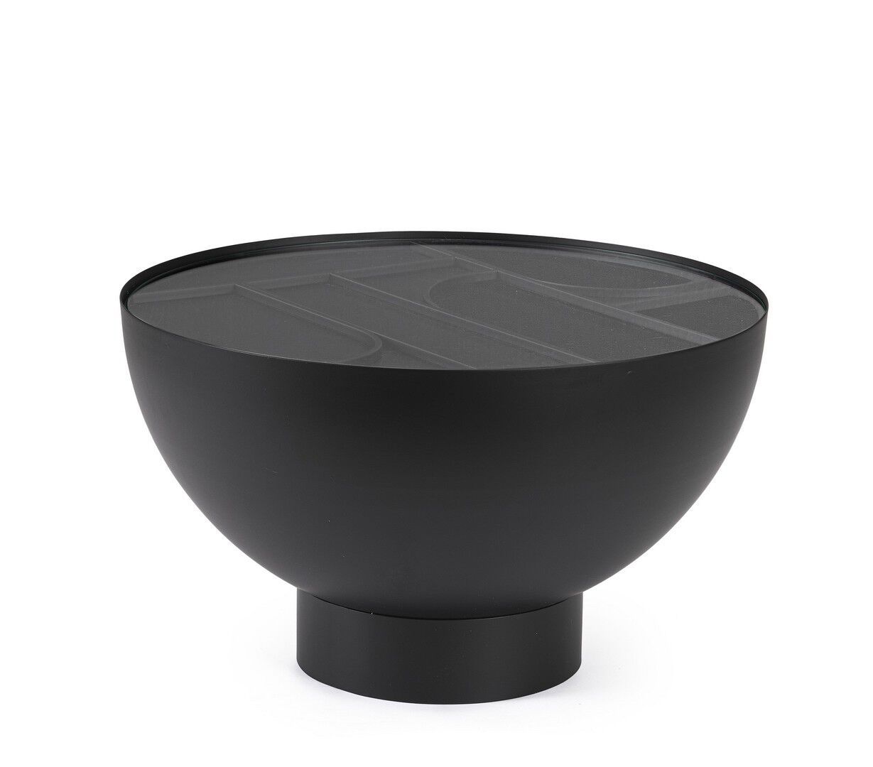 Круглый стальной журнальный столик с порошковым покрытием BIZZOTTO Archie ARCH-00150395 - Вид №2