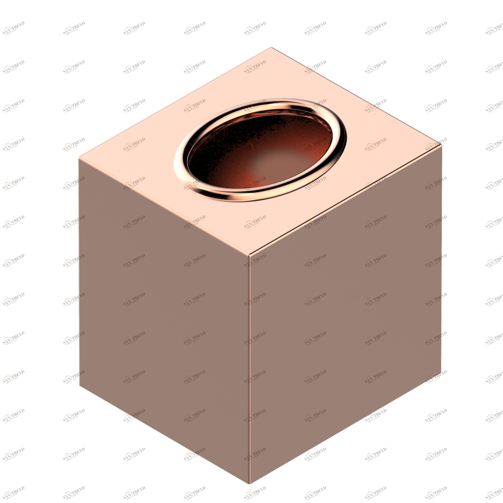 G00-2704 Коробочка для салфеток 127 x 124 x 110 мм Thg-paris прочие артикулы THG Розовое золото G00-2704 CAT.F