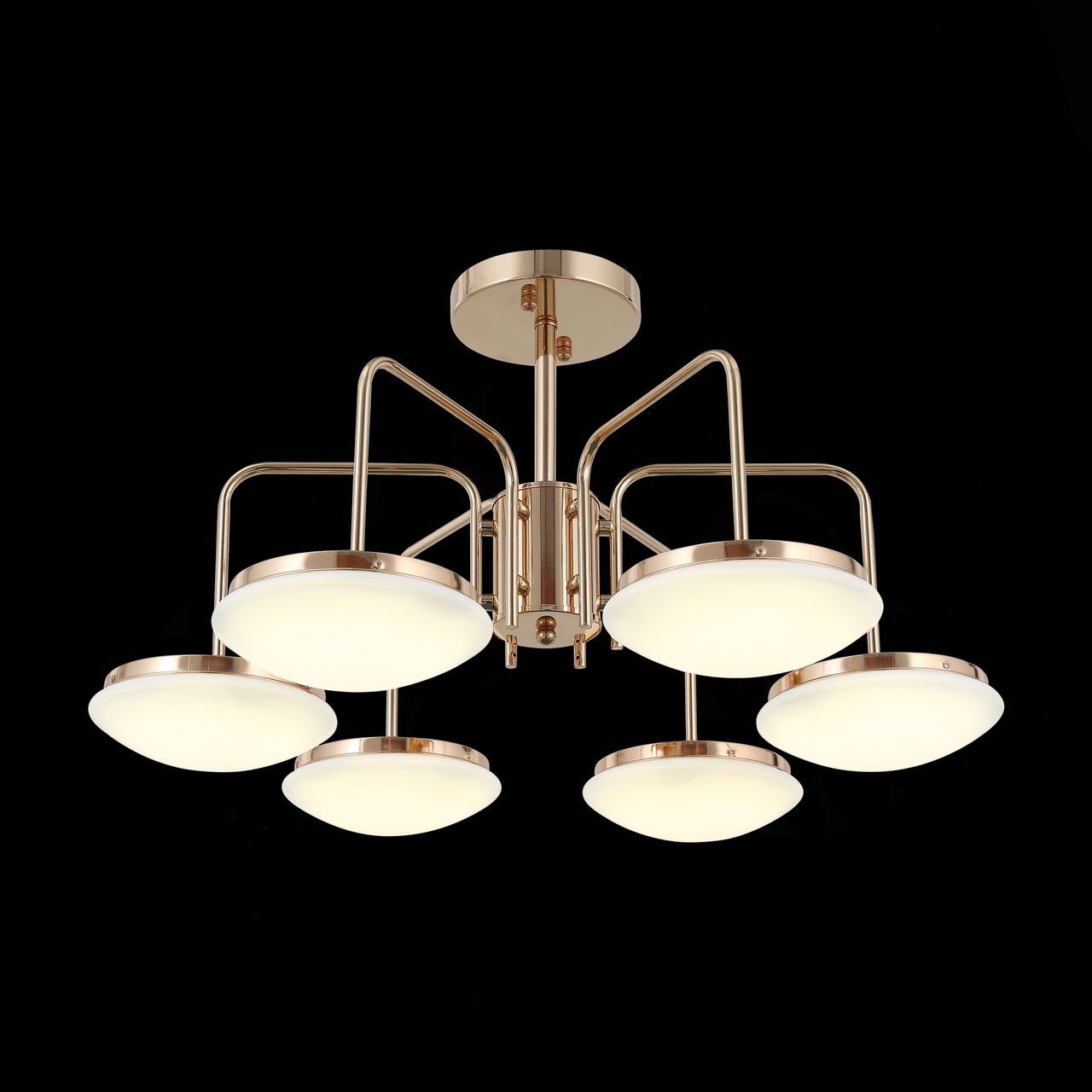 Потолочная светодиодная люстра ST Luce Pratico SLE120.202.06 белая ST LUCE PRATICO GOLD 109197 Белый  - Вид №2