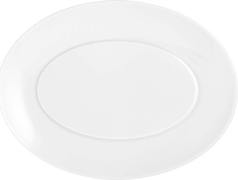 10564408 Furstenberg Блюдо овальное Furstenberg "Ореол белый" 24см Фарфор 