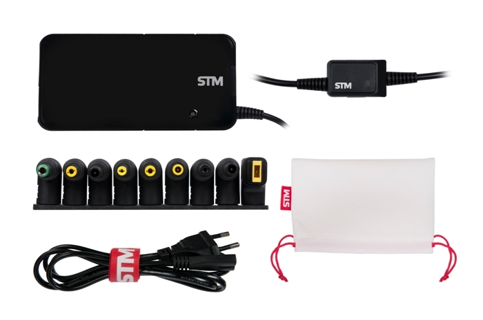 DLU90 Nb adapter dual , 90w, eu ac power cord& car cigaratte plug, usb(2.1a) STM Santreyd  - Вид №8