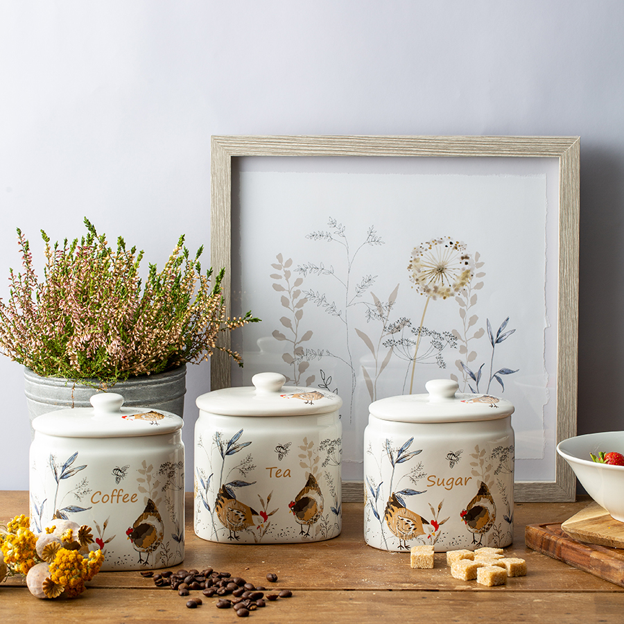 P_0059.633 Емкость для хранения сахара country hens 650 мл Price&Kensington  - Вид №1