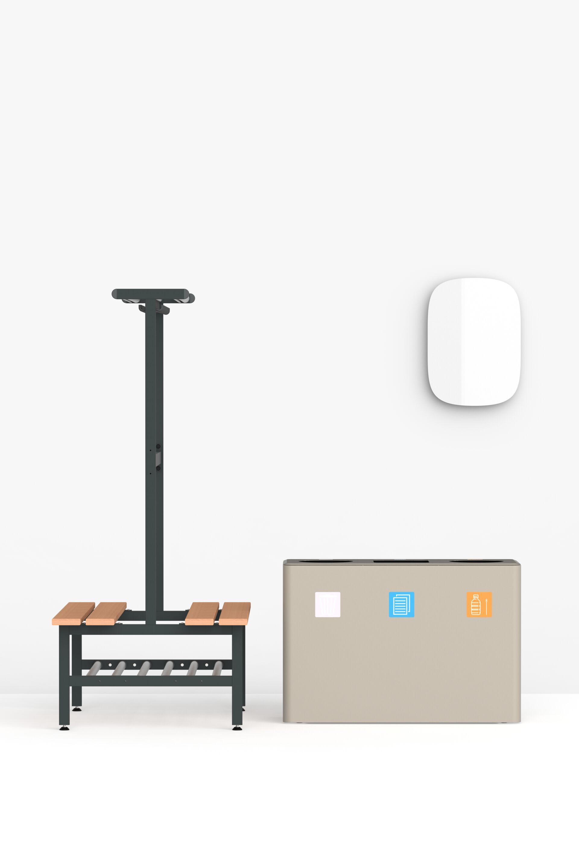 Настенное стеклянное зеркало FUNCTIONALS слайд ARCH-00054192 - Вид №18