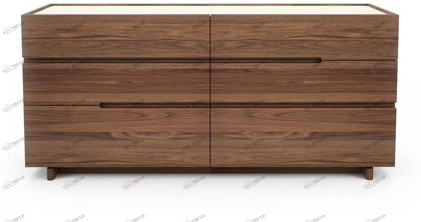 Huppé Комод из орехового дерева со встроенными ручками Nelson 8325v-8335 HUPPE