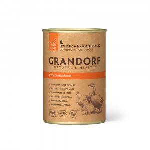 ПР0054147 Корм для собак Гусь с Индейкой банка 400г GRANDORF