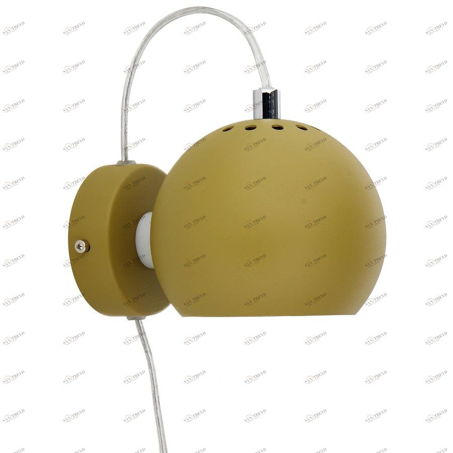 Лампа настенная Ball, оливковая матовая Frandsen 4750313011