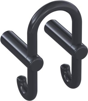 801.90.030 Двойной крючок для гардероба HEWI System 111 | Polyamid 