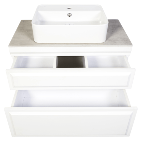 Тумба подвесная Modi, цвет белый софт Хром ORANGE sun-id-1516940 - Вид №3