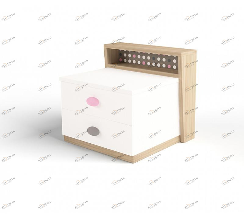 Тумба прикроватная ABC-KING MIX BUNNY (розовый) 4631147961754