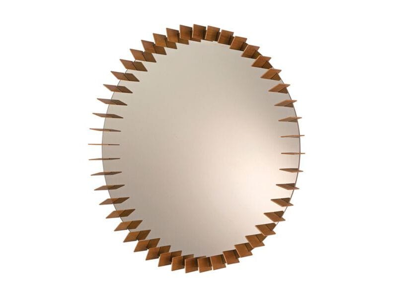 Круглое деревянное настенное зеркало с рамкой ROCHE BOBOIS Turbine ARCH-00092483 - Вид №1