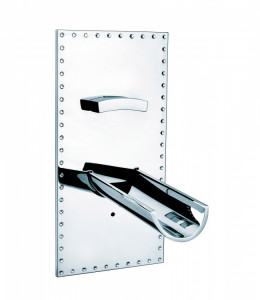 55539/18 Смеситель для раковины настенный 180 мм. излив и смеситель на одной пластине, со встроенной коробкой, внутренними соединениями, системой регулирования потока, прогрессивным картриджем. Bongio Acquaviva