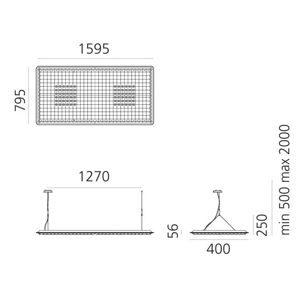 Акустическая подвесная панель / тканевая подвесная лампа Artemide Eggboard ARCH-00109054 - Вид №20
