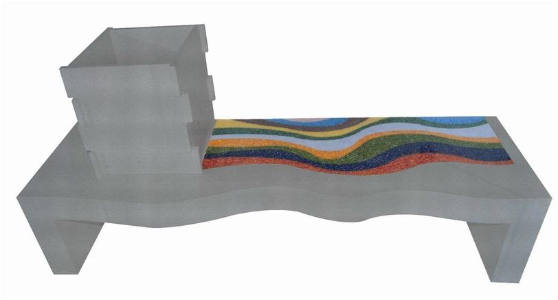 RAMA 1956 Мебель для умывальника из натурального камня и муранского стекла Concept sun-id-1467013 - Вид №1