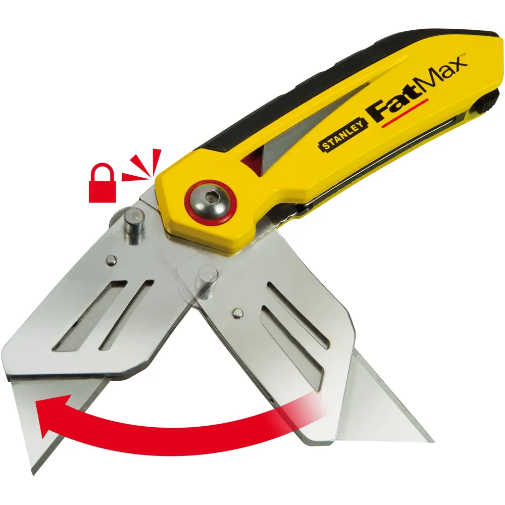 Нож строительный складной Stanley Fatmax FMHT0-10827, пластиковый корпус,  трапециевидное лезвие 18 мм STLM-2008237 - Вид №1