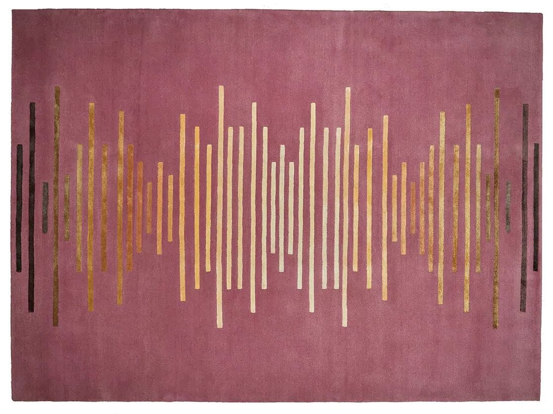 Изготовленный на заказ шерстяной и шелковый ковер ручной работы Deirdre Dyson Graduation ARCH-00066503