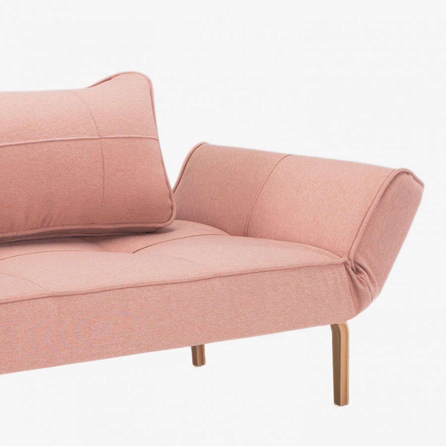 Кушетка-трансформер Zeal c ножками Bow из дуба, дымчатая роза Innovation Living ZEALS2 - Вид №7