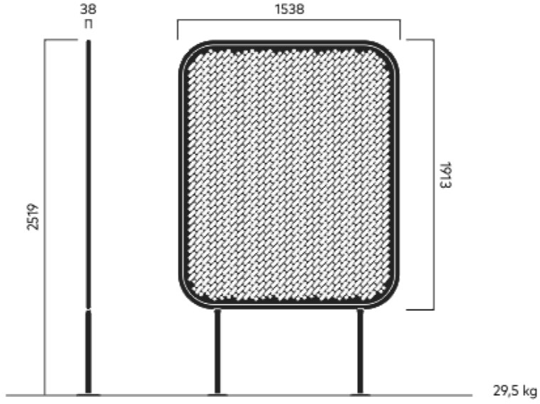VESTRE Самонесущая вертикальная зеленая решетка из стали с порошковым покрытием Pop sun-id-1508088 - Вид №9