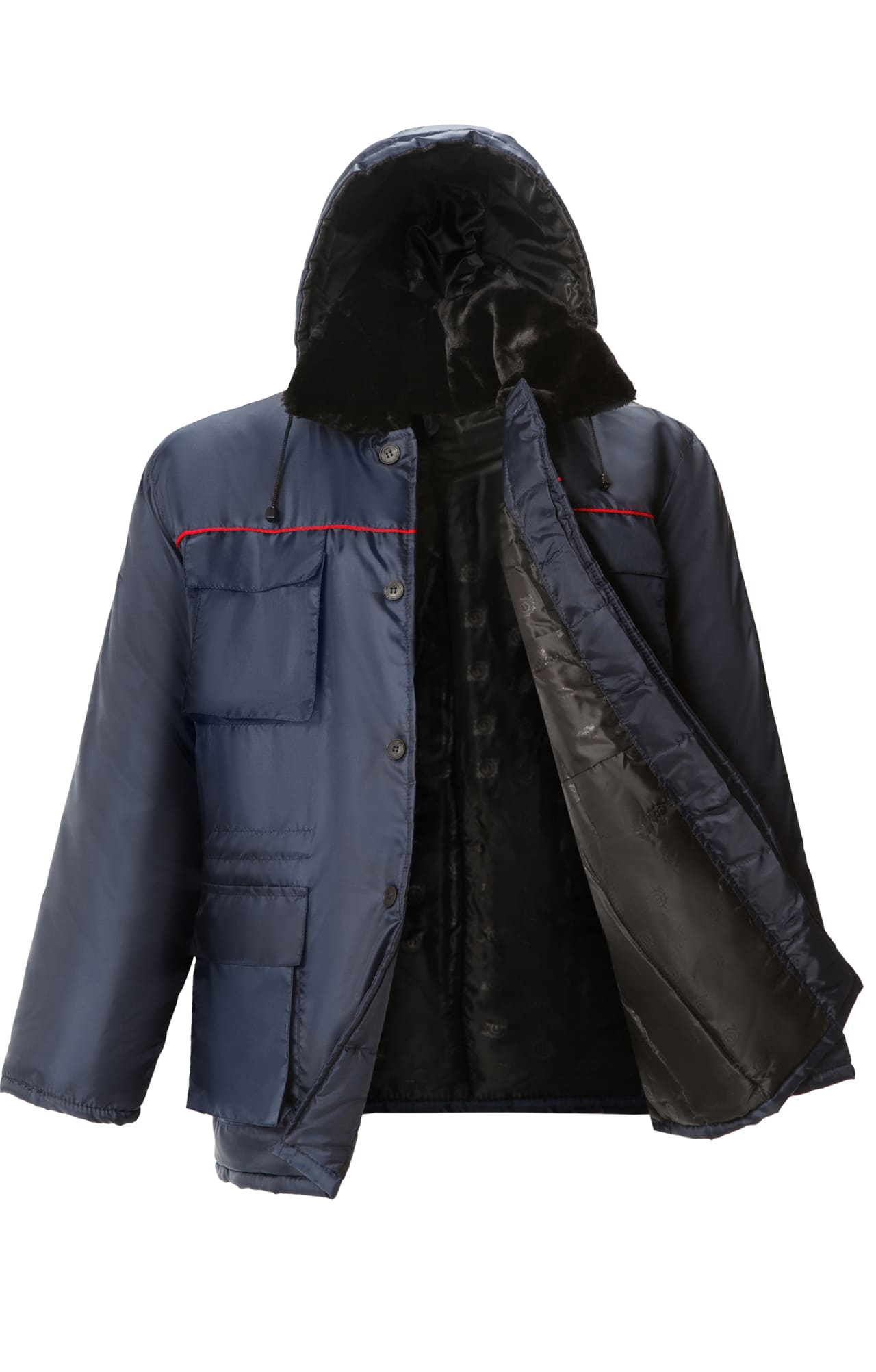 64460 Куртка "Эксперт-К" зимняя ткань "Оксфорд" темно-синяя  Зимняя спецодежда  размер 44-46/170-176  - Вид №3