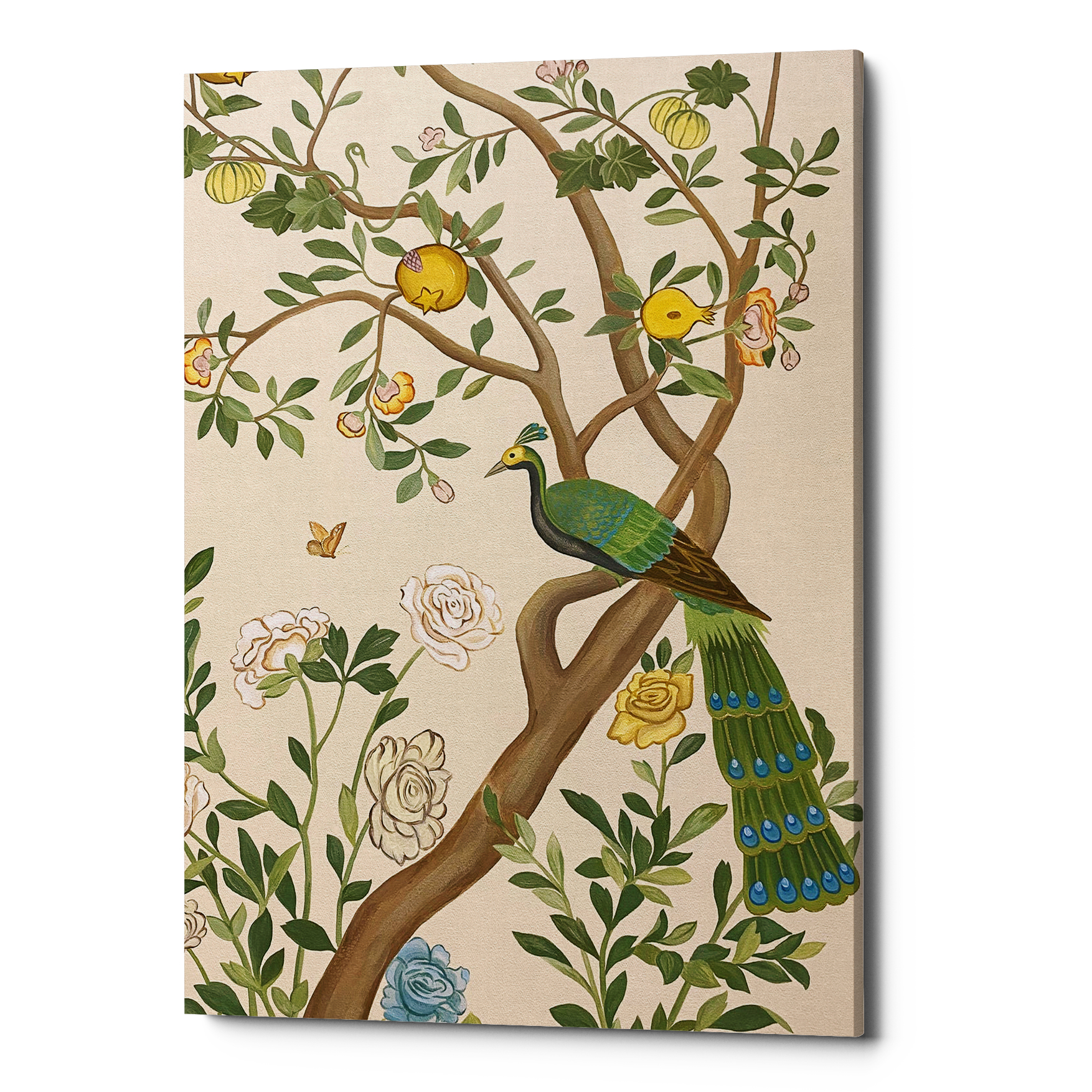 21060721 Картина «Индокитайский зеленый павлин», версия 2 (холст, галерейная натяжка) Object Desire 