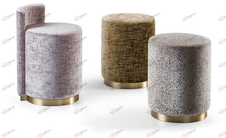 Prestige Круглый пуф из ткани Gran duca Cve035b / cve036b