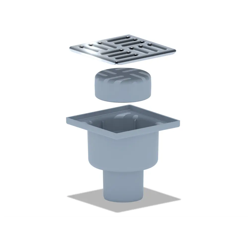 Душевой трап АНИ Пласт с сухим затвором 100×100 мм 82494716 STLM-0028643 - Вид №5