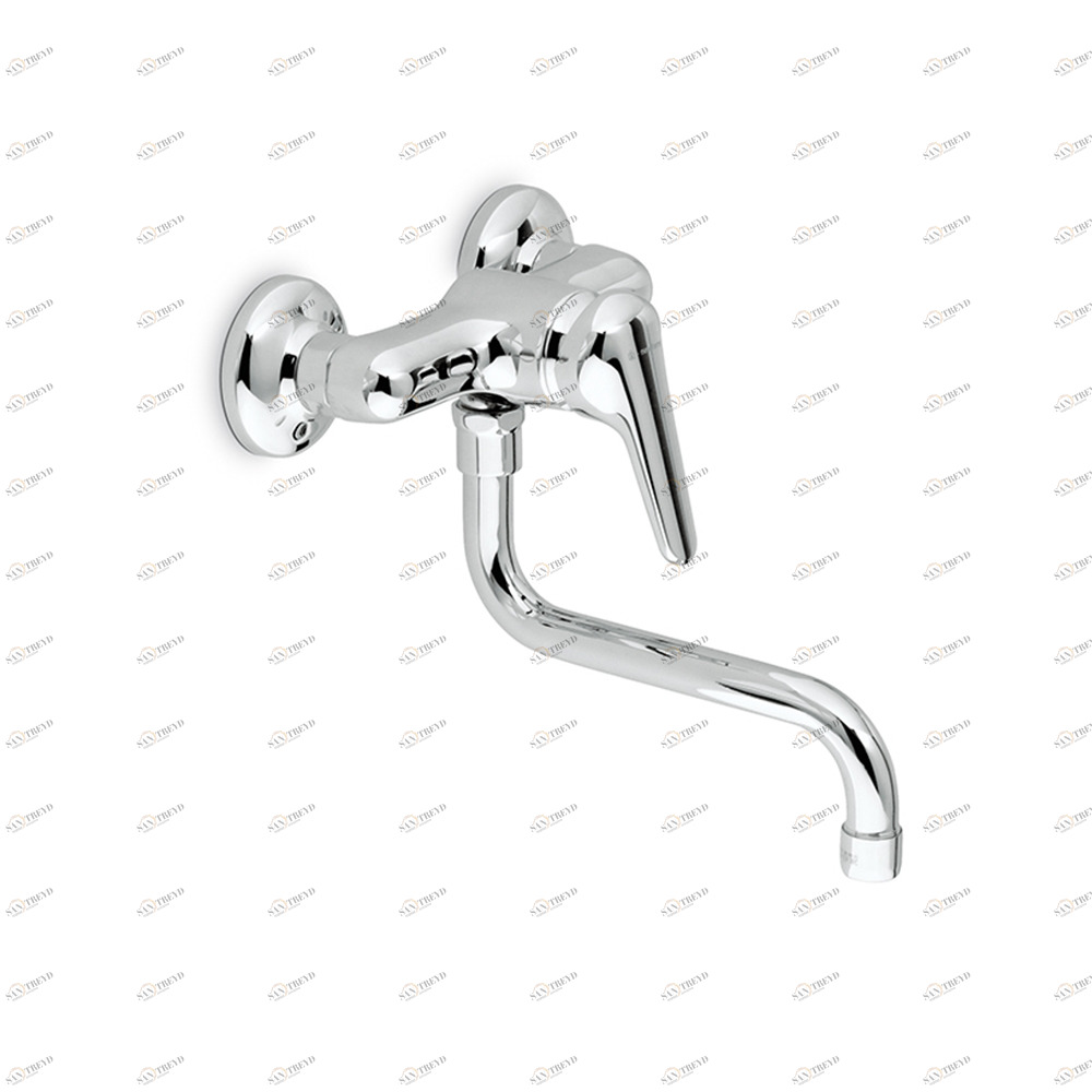 Смеситель настенный однорычажный, с поворотным изливом DREAM NEWFORM Италия 6330