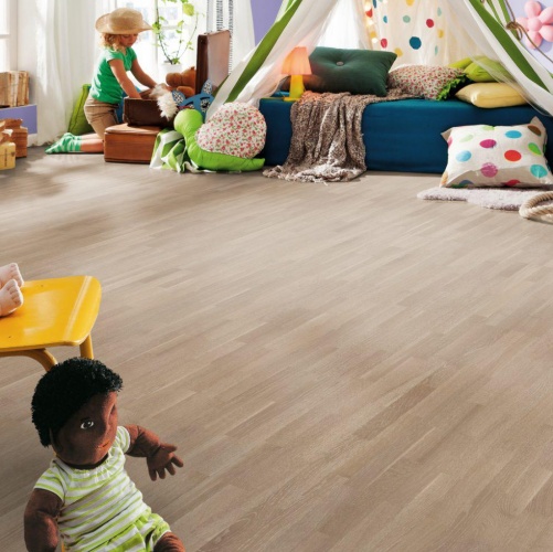 Паркетная доска Haro 4000 Series Top connect Дымчато-Белый Выбеленный Дуб Натур (Гладкая) 2200х180 мм 528859 - Вид №5