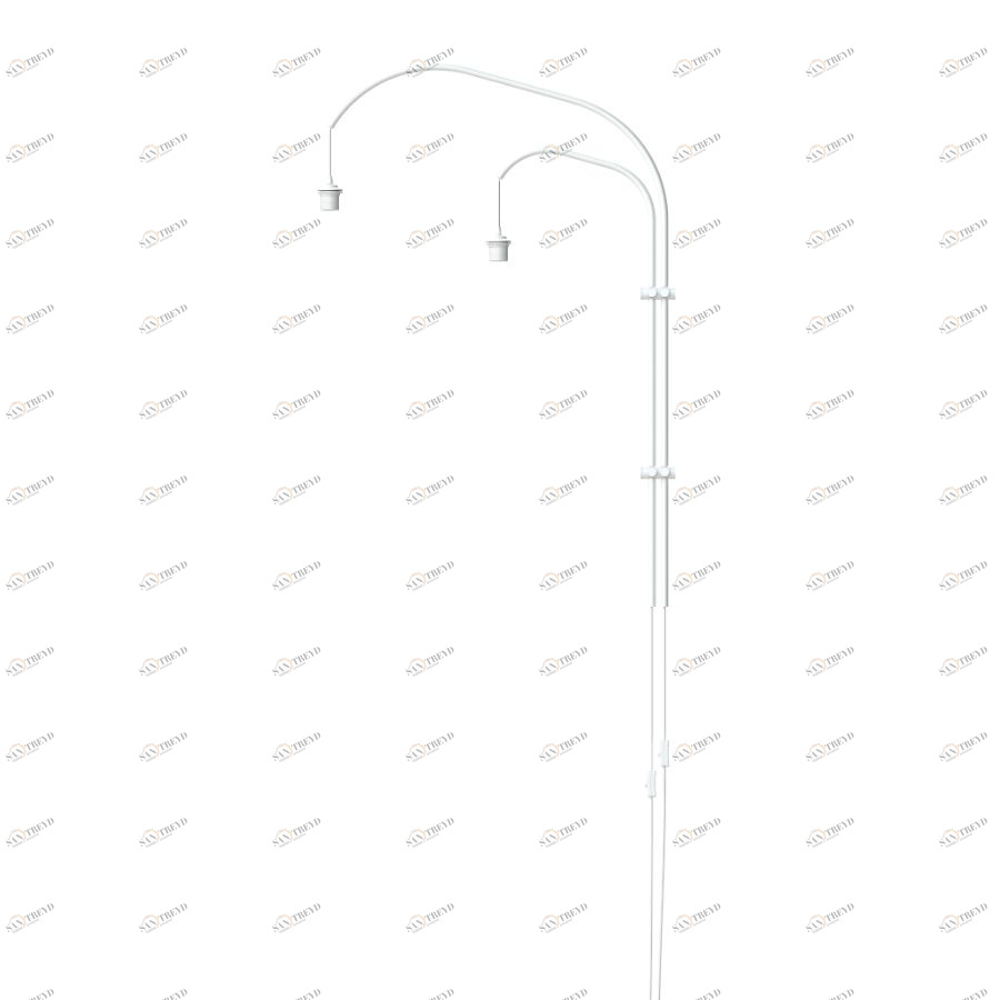 Кронштейн настенный double white (Д-77,7, В-123 см) D1,5 текстильный провод с вилкой UMAGE 4130