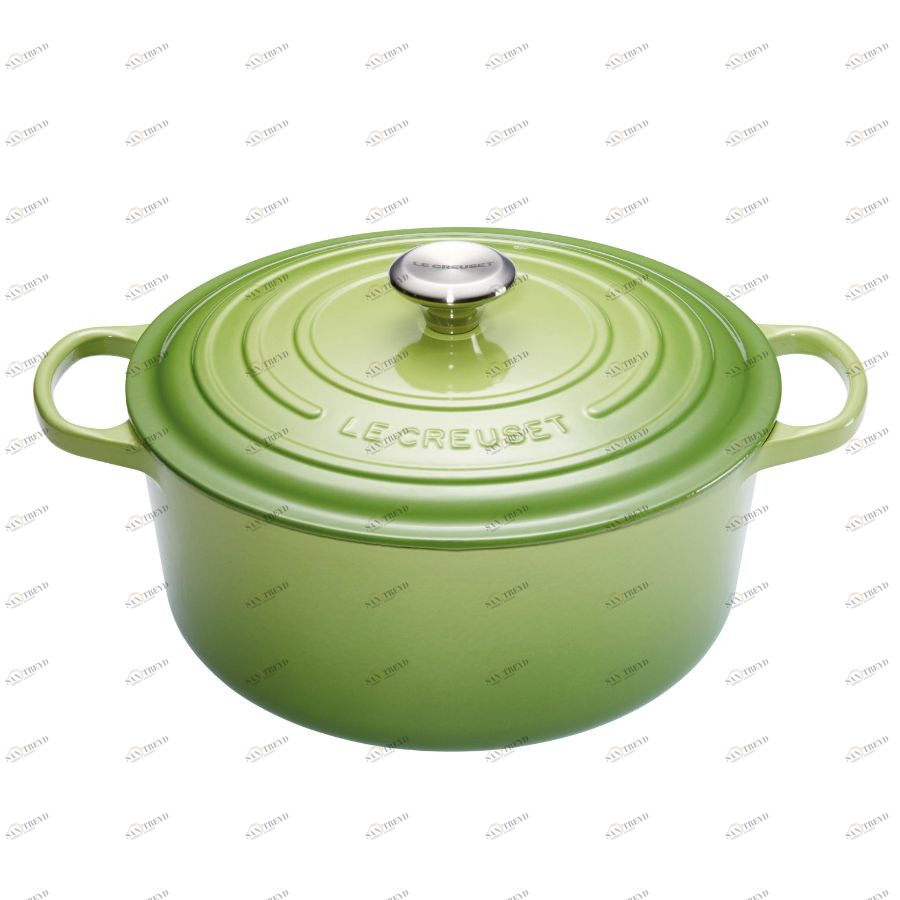 Кастрюля чугунная Le Creuset, Ø24 см, зеленая 21177244262430