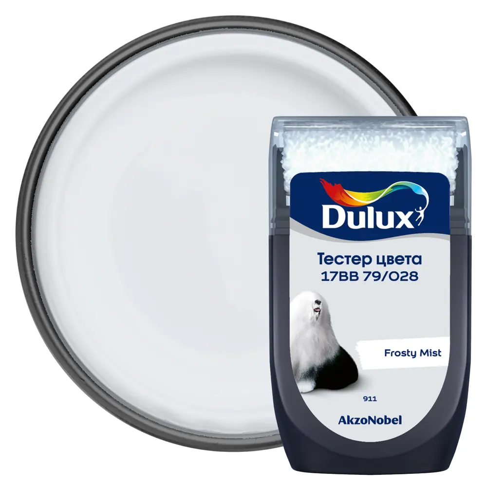 Тестер краски для стен Dulux 17BB 79/028 Frosty Mist 30 мл STLM-2164401