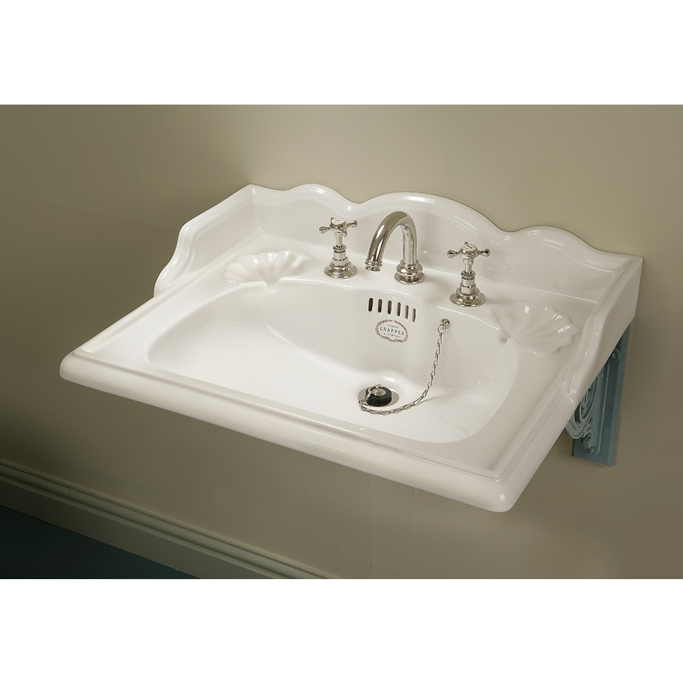 TCMB403L Раковина 635 мм с тремя летками Marlborough Thomas Crapper 