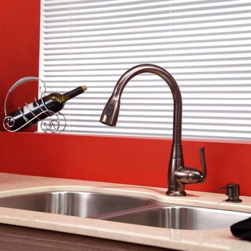 KBU24-KPF2230ORB-KSD30ORB Накладная раковина на столешницу  прямоугольная Krausru  - Вид №5