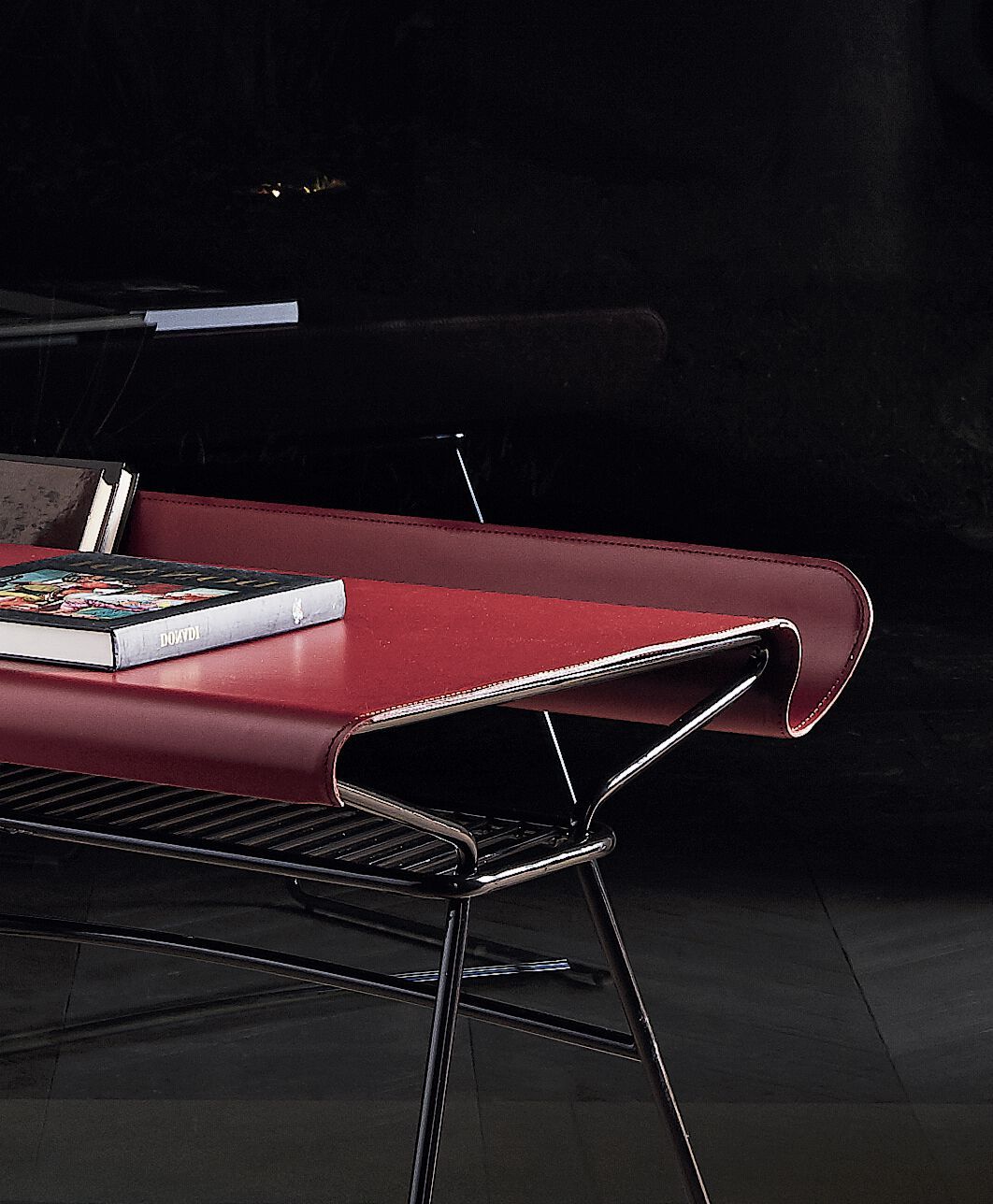 Стальной письменный стол с кожаной столешницей Bontempi Casa TAYLOR ARCH-00090067 - Вид №3