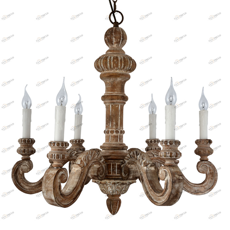 Люстра Necklace 6 от Delight Collection большая коричневая 8998-6D DELIGHT COLLECTION ДИЗАЙНЕРСКИЕ 247050 Коричневый 