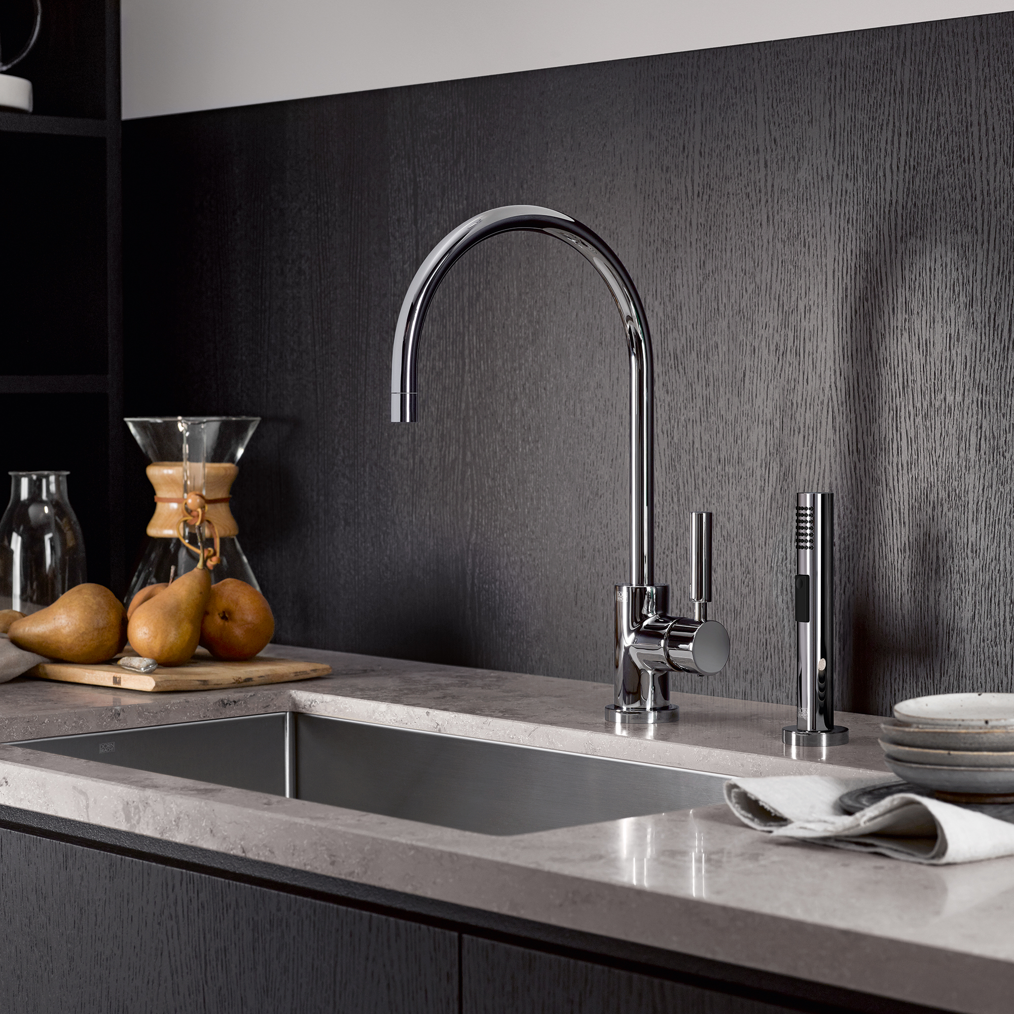 ТАРА Смеситель однорычажный для ополаскивания/профи-спрей - хром DornBracht Tara 33826888-00 - Вид №1