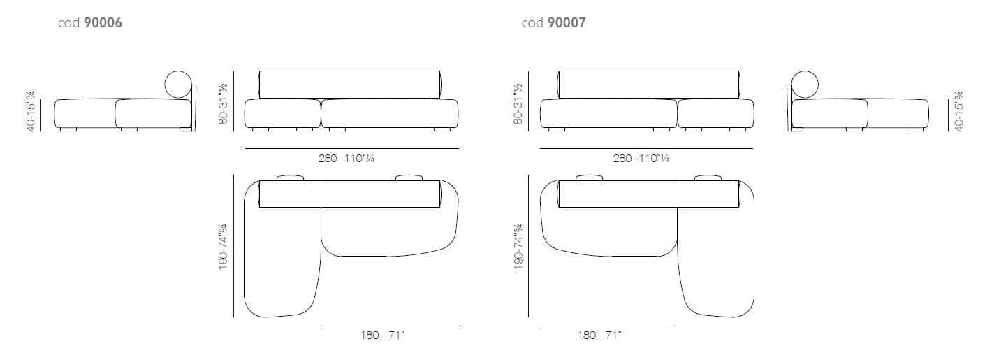 Модульный съемный диван Vibieffe Quite luxury ARCH-00141516 - Вид №8
