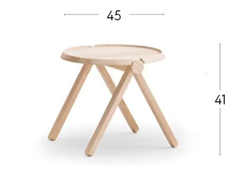 Круглый журнальный столик из ясеня Billiani Lilliput ARCH-00003813 - Вид №5