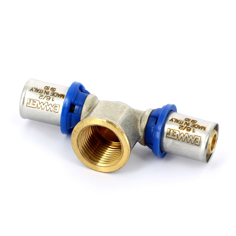 Тройник пресс-В EMMETI 16х1/2"х16 28101400 - Вид №2